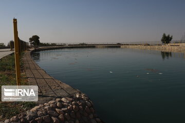 Historical swimming pool in northern Iran