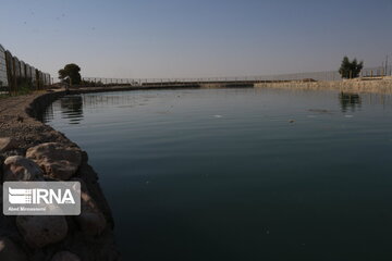 Historical swimming pool in northern Iran