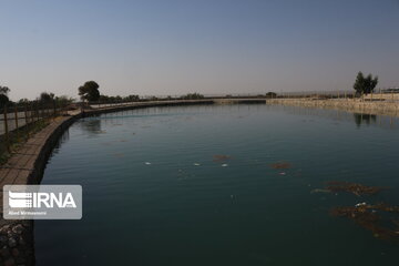 Historical swimming pool in northern Iran