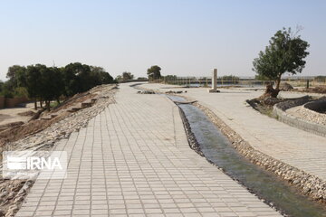 Historical swimming pool in northern Iran