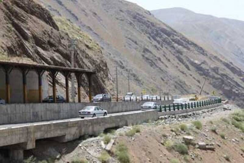 انسداد مقطعی جاده کرج - چالوس تا ۳۰ آذر