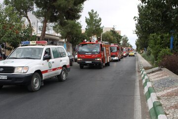 روز اتش نشانی وایمنی در سمنان