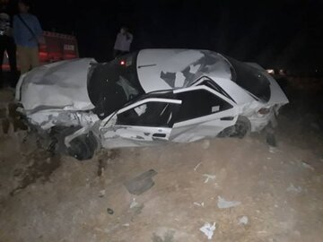 تصادف در جاده دهدشت به سوق ۲ کشته و ۳ مصدوم داشت