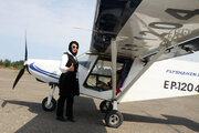 Iranian woman receives light aircraft pilot license