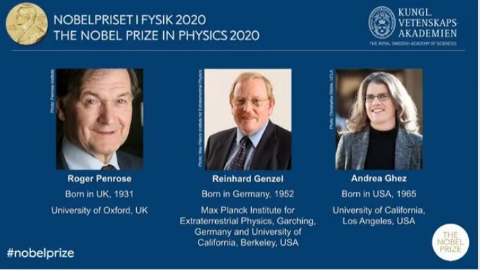 برندگان جایزه نوبل فیزیک ۲۰۲۰ معرفی شدند