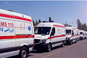 هفت آمبولانس برای خدمت به زائران در مشهد مستقر شدند