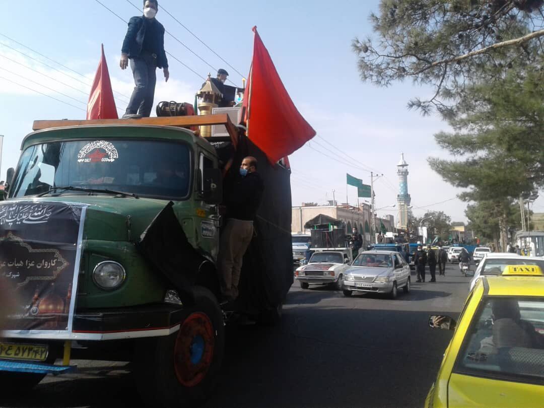 عزاداری اربعین حسینی در سبزوار با ۴۰ کاروان خودرویی برگزار شد