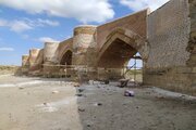مرمت پل ۳۵۰ ساله "میرزارسول" در میاندوآب‌