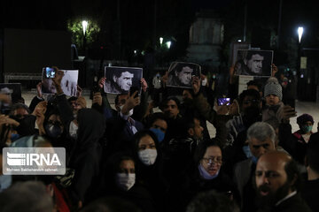 Many fans of Mohammad- Reza Shajarian gathered in Tomb of Ferdowsi