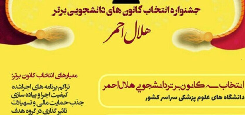 نتایج جشنواره هلال احمر وزارت بهداشت اعلام شد
