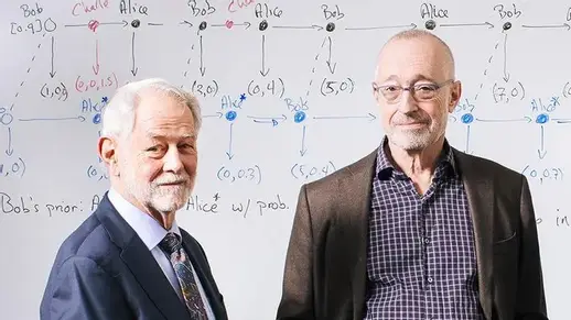 پل میلگرام و رابرت ویلسون برندگان  نوبل اقتصاد ۲۰۲۰ برای توسعه تئوری حراج و ابداع قالب‌های جدید حراج