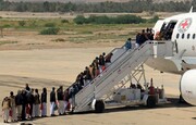 اولین گروه اسرای انصارالله وارد فرودگاه صنعا شد