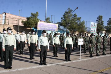 صبحگاه مشترک نیروی انتظامی -سمنان