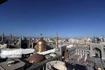 Different image of Imam Reza (AS) holy shrine after two Shia mourning months