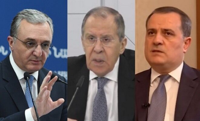 لاوروف با وزیران خارجه جمهوری آذربایجان و ارمنستان جداگانه گفت‌وگو کرد