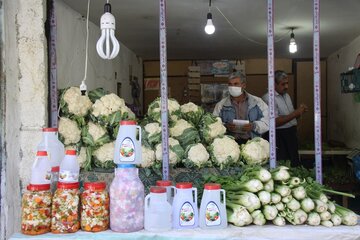 سرد شدن هوا و بازار تهيه ترشي در مهاباد