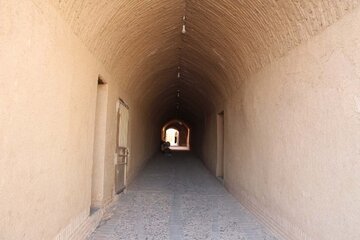 Historic district of a tourist attraction village in central Iran