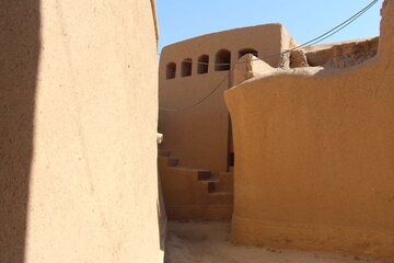 Historic district of a tourist attraction village in central Iran