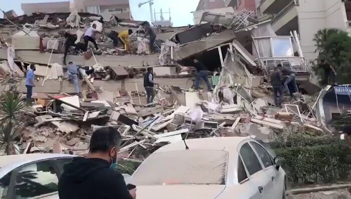 آخرین خبرهای هلال ‌احمر از زلزله ازمیر ترکیه