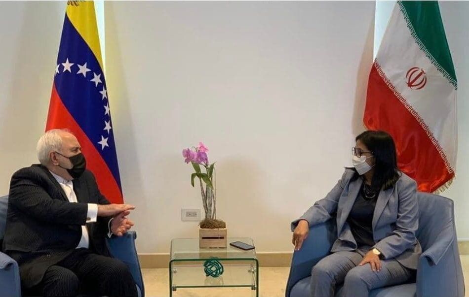 FM Zarif, Venezuela's vice-president discuss bilateral ties