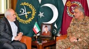 Iran's Zarif, Pakistani Commander discuss ties, border cooperation