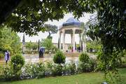 Hafez Mausoleum after first rainfall in autumn