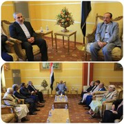 دیدار سفیر ایران در صنعا با رئیس مجلس شورای یمن 
