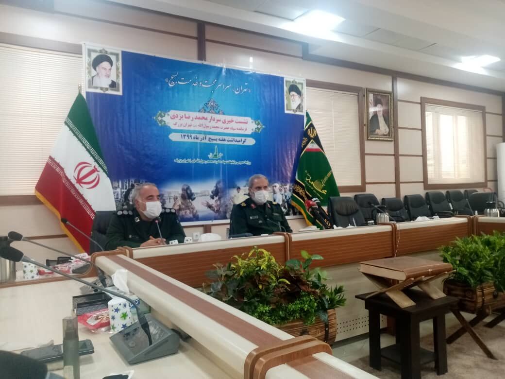 گزارش سردار یزدی از اقدامات سپاه در مقابله با کرونا در تهران