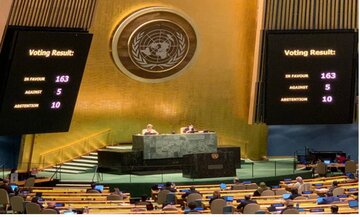 سازمان ملل قطعنامه حق تعیین سرنوشت مردم فلسطین را تصویب کرد