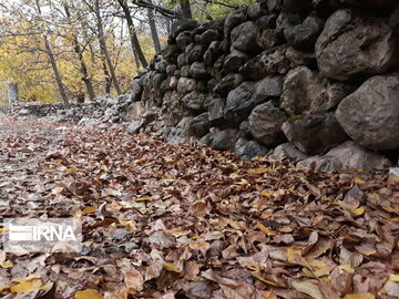 Nature of Iran's Quri Qaleh Village in autumn