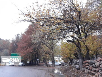 Nature of Iran's Quri Qaleh Village in autumn