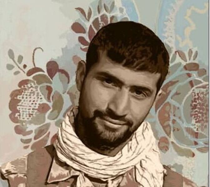 ترسیم دیوارنگاره اولین شهید مدافع حرم منطقه 19 تهران