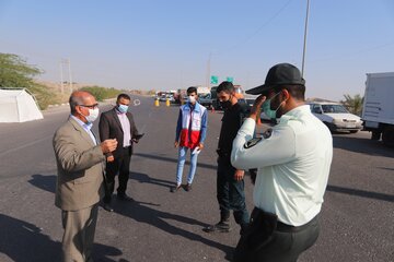 فرماندار از مبادی ورودی و خروجی شهر بندرعباس بازدید کرد