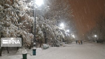 Autumn snowfall in western Iran