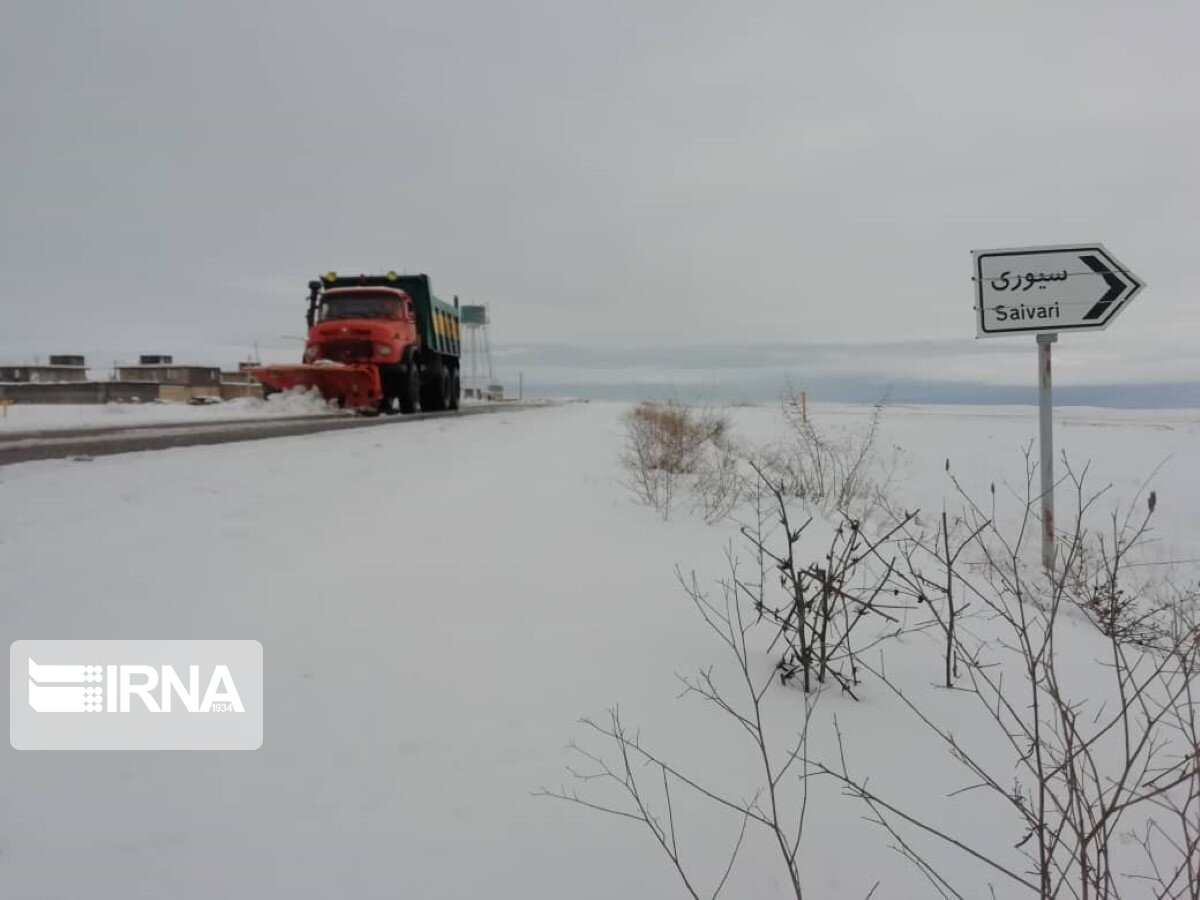 ارتفاع برف در بیجار به ۲۰ سانتی‌متر رسید