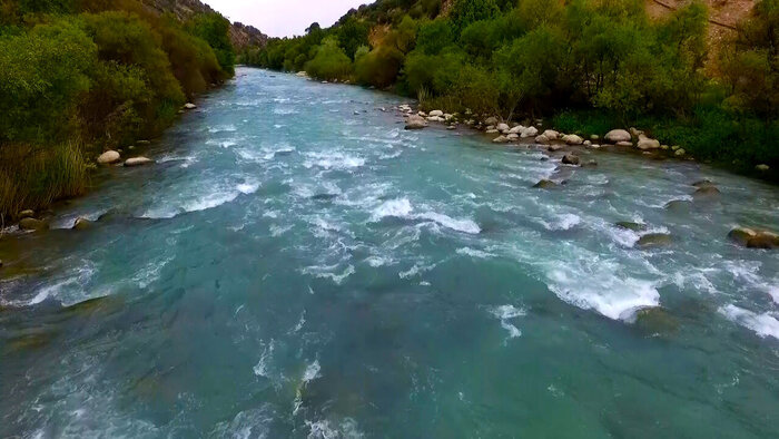 Beshar River in Kohgiluyeh-Boyerahmad Province