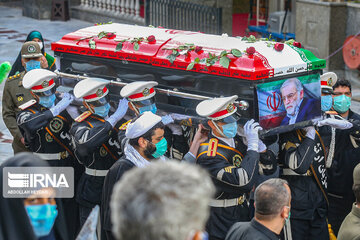 Funeral de despedida por el destacado científico iraní, Mohsen Fajrizade
