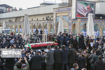 Funeral de despedida por el destacado científico iraní, Mohsen Fajrizade
