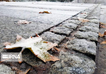 伊朗哈马丹市迎来今年首场秋雪