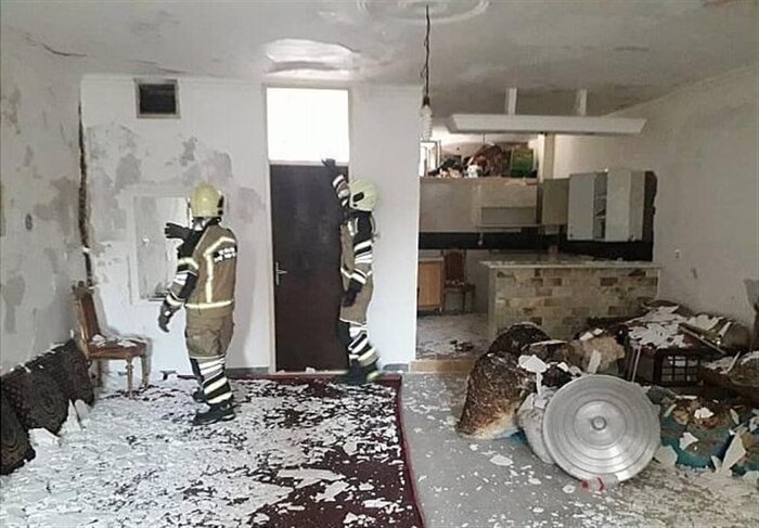 نشت گاز و انفجار منزل مسکونی در سنندج را تخریب کرد