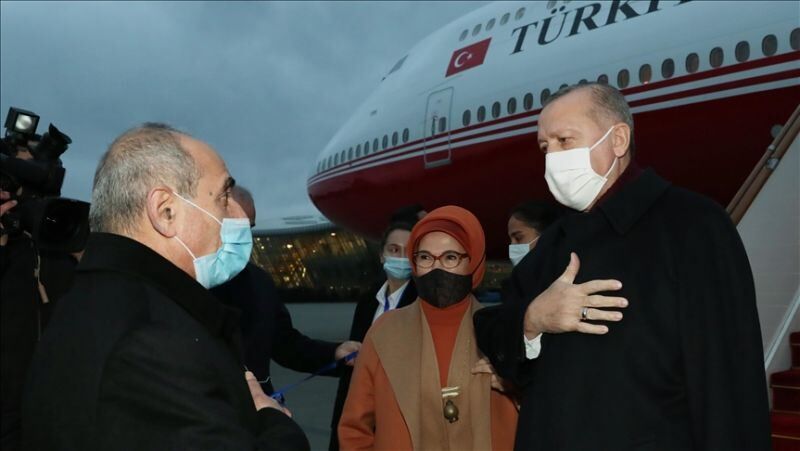 رییس جمهوری ترکیه وارد باکو شد