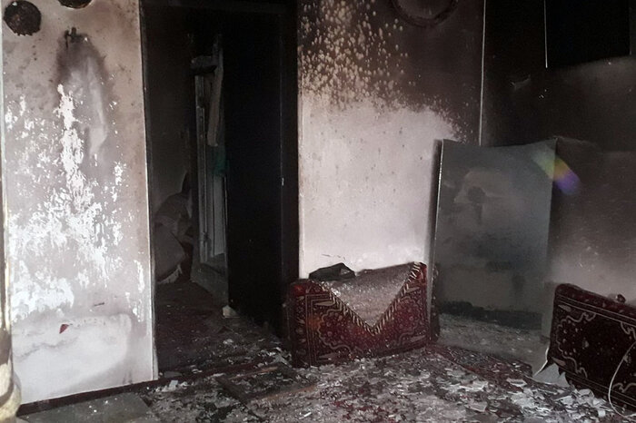 اتصال برق، منزل مسکونی در سنندج را به آتش کشید