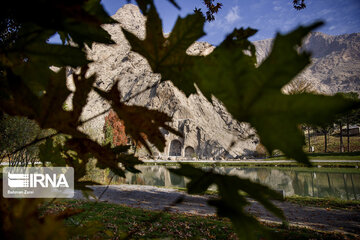 Autumn view of Taq-e Bostan