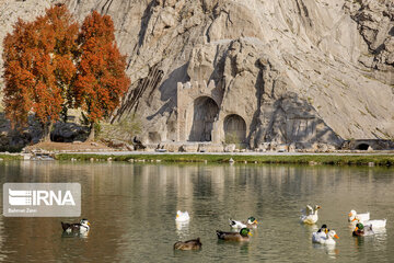 Autumn view of Taq-e Bostan