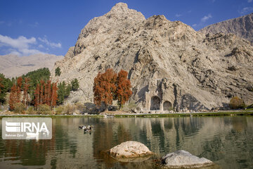 Autumn view of Taq-e Bostan