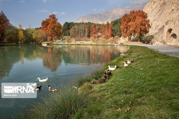 Autumn view of Taq-e Bostan