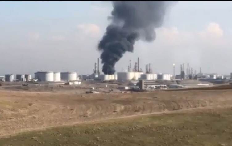 آتش سوزی پالایشگاه اربیل عراق سه کشته به جا گذاشت