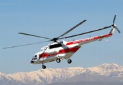 اعزام بالگرد برای نجات کوهنوردان گرفتار در برف سوادکوه