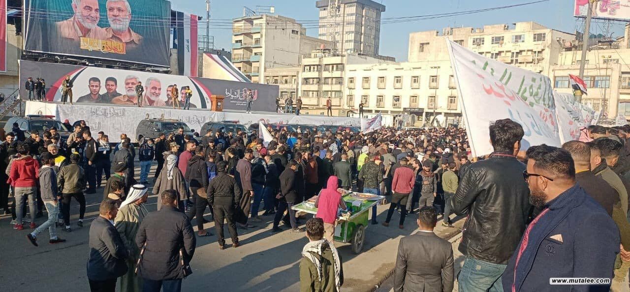 حرکت عراقی ها به سمت میدان التحریر برای شرکت در راهپیمایی میلیونی