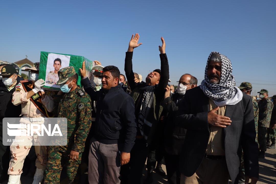 پیکر پاک مرزبان خوزستانی در اهواز تشییع شد